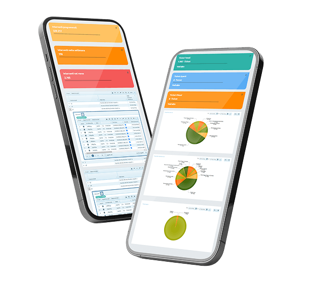 Mockup dell’app REFTree: dashboard per la gestione immobiliare.
